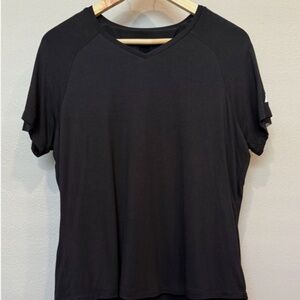 Forme Core V T-Shirt Womens XXL Black Posture Correcting Short Sleeve Stretch